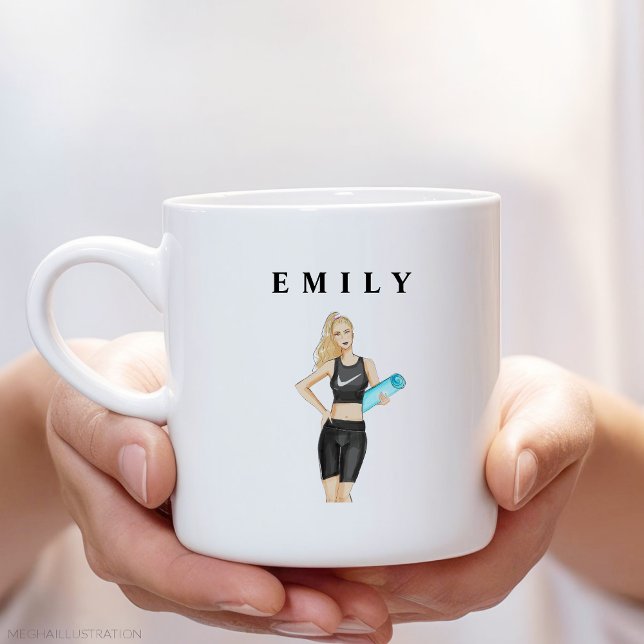 träning, yoga, anpassningsbar jumbo mugg (Skapare uppladdad)