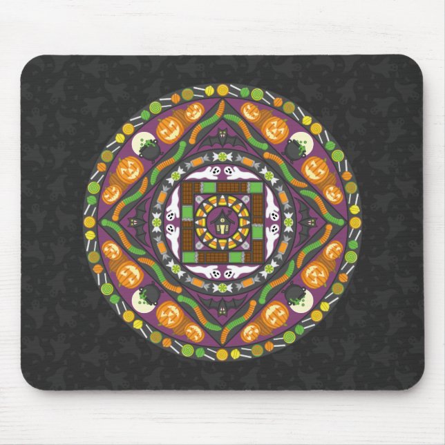 Träningor och treats Mandala Mouse Pad Musmatta (Framsidan)