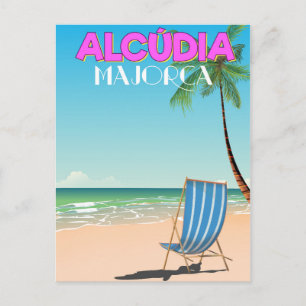 Träningsaffisch för Alcúdia Majorca Vykort