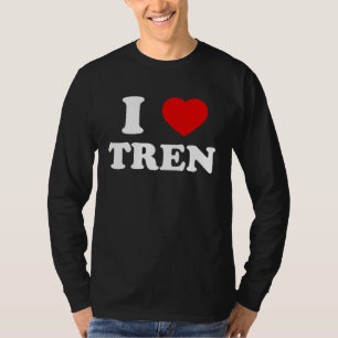 träningscitat Jag älskar Tren-design Cool kroppsby T Shirt