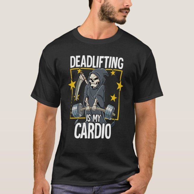 Träningsdeadlift för gymmervikt t shirt (Framsida)