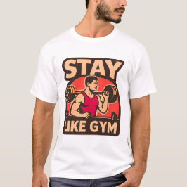 Träningsdesign i vintagegymnastikstil t shirt
