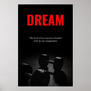 Träningsduglighet för Dream Motivational Bodybuild Poster