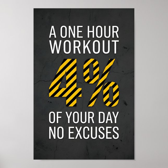 Träningsgym Motivation Affisch (Framsidan)