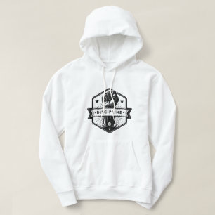Träningshuvtröja – Minimal Motivational Typografi Hoodie