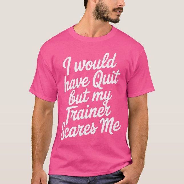 Träningskläder för kvinnor Jag skulle sluta men mi T Shirt (Framsida)