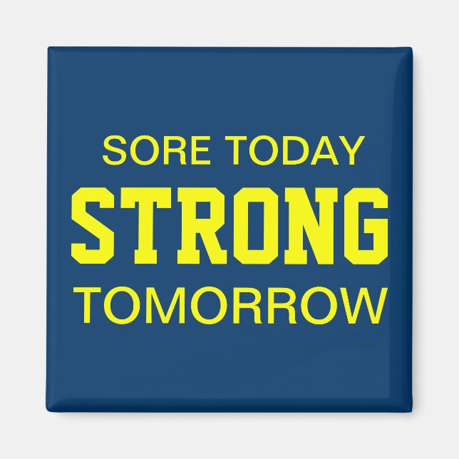 Träningsmotivation Magnet (Framsidan)