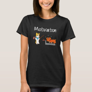 Träningsmotivation Söt Corgi Wiener Dog Dachshund T Shirt