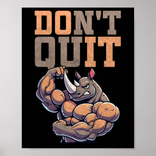Träningspresent För Män Träningsmotivation Fitness Poster