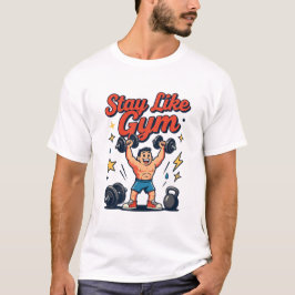 Träningsrelaterad seriefigurer design t shirt