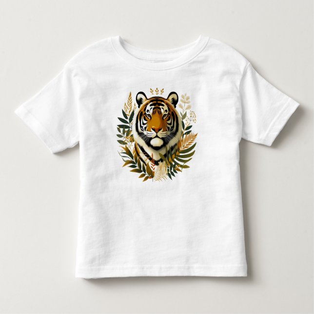 Träningstiger design T-Shirt (Framsida)