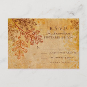 Tranished Lacy Löv Fall Wedding OSA kort