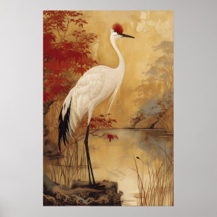 Trankil Natur Landskap Dyster Kinesisk Målning Poster