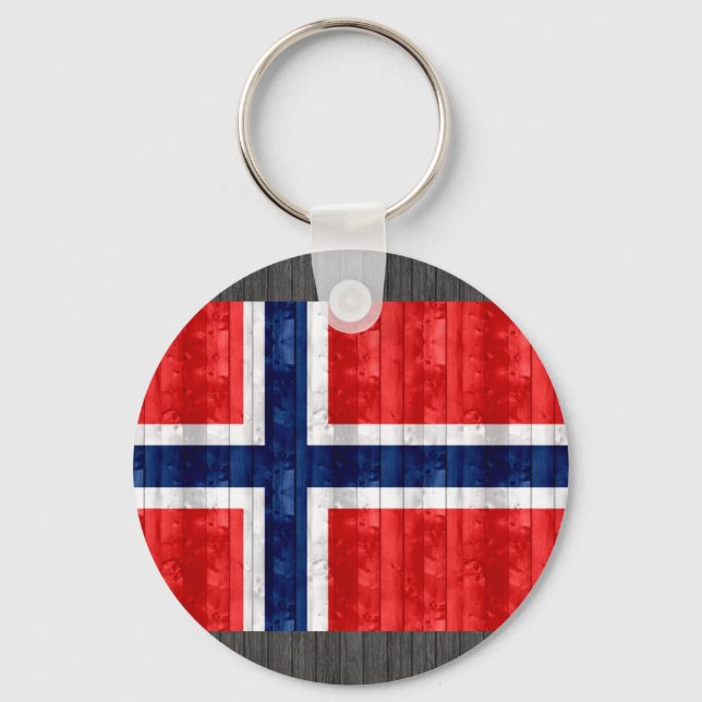 Tränorska Flagga Nyckelring (Framsida)