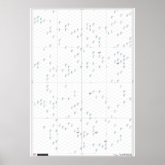 Tranquibility Sector Poster Karta för cellsektorn