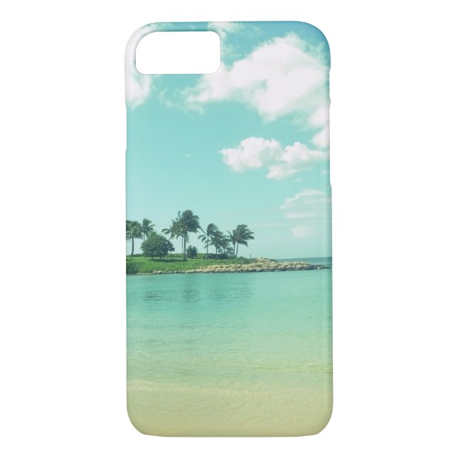 Tranquil and Serene Turcoise Beach in Hawaii Case-Mate iPhone Skal (Baksida)