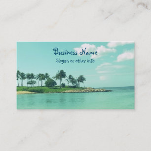 Tranquil and Serene Turcoise Beach in Hawaii Visitkort