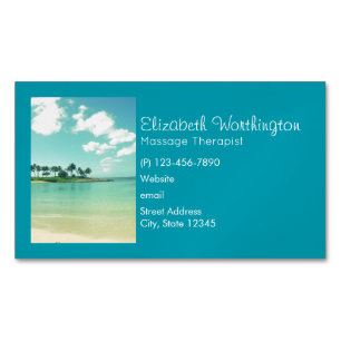 Tranquil and Serene Turcoise Beach in Hawaii Visitkortmagnet