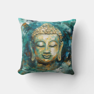 Tranquil Buddha Aura Andlig Art Kudde