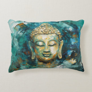 Tranquil Buddha Aura Andlig Art Prydnadskudde