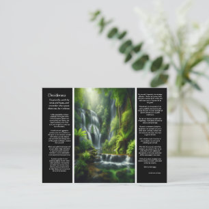 Tranquil Cascade: Naturens integritet Vykort