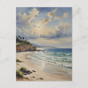Tranquil Coastal Sunrise Vykort