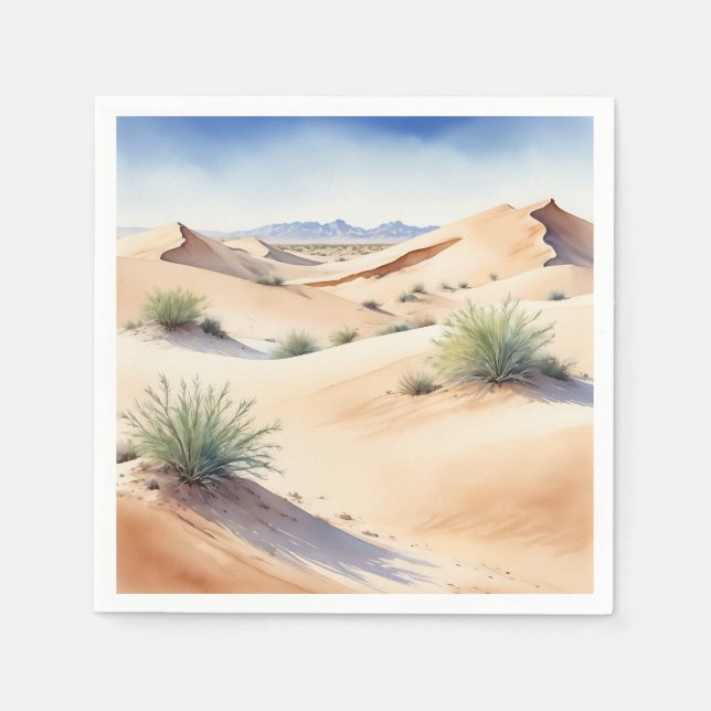 Tranquil Desert Ligcape med Soft Dunes Pappersservett (Framsidan)