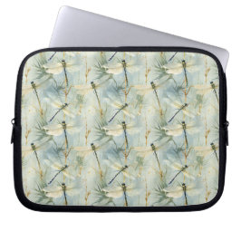 Tranquil Dragonfly Watercolor-stil Laptop Fodral