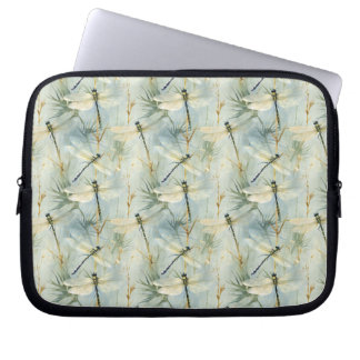 Tranquil Dragonfly Watercolor-stil Laptop Fodral