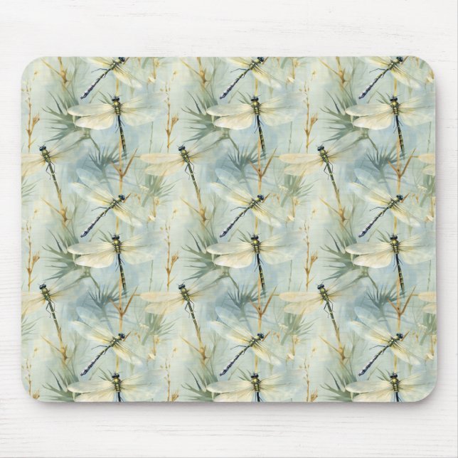 Tranquil Dragonfly Watercolor-stil Musmatta (Framsidan)