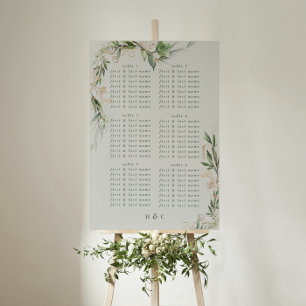 Tranquil Eucalyptus Elegant Grönt Breezy Sea Glass Poster