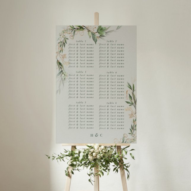 Tranquil Eucalyptus Elegant Grönt Breezy Sea Glass Poster (Skapare uppladdad)