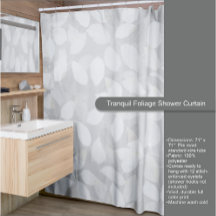 Tranquil Foliage Shower Curtain