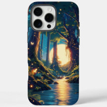 Tranquil Forest med Ancient Träd och Måne design
