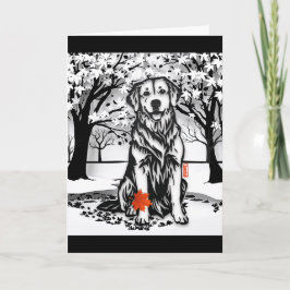 TRANQUIL GLEN Golden Retriever-gratulationskort Kort
