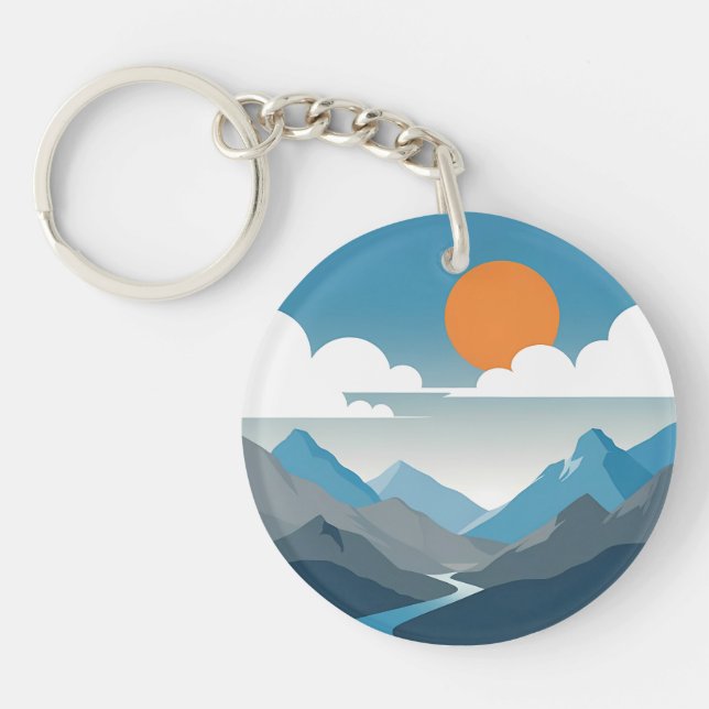 Tranquil Horizon | Minimal Mountain Landscape Art (Framsidan)