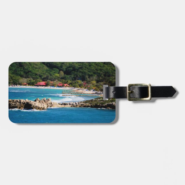 Tranquil Island Paradise Labadee Haiti Bagagebricka (Horisontell Framsida)