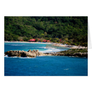 Tranquil Island Paradise Labadee Haiti Hälsningskort