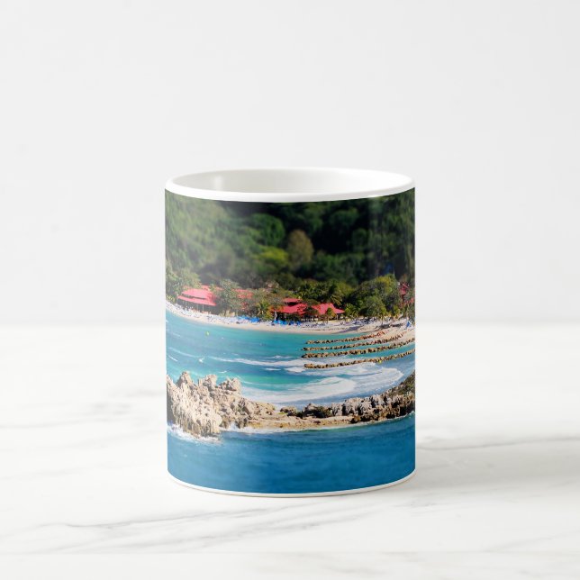 Tranquil Island Paradise Labadee Haiti Kaffemugg (Center)