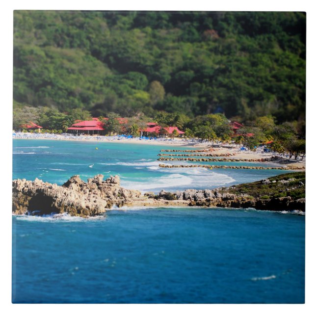 Tranquil Island Paradise Labadee Haiti Kakelplatta (Framsidan)