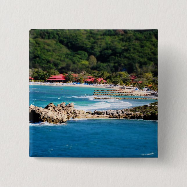 Tranquil Island Paradise Labadee Haiti Knapp (Framsida)