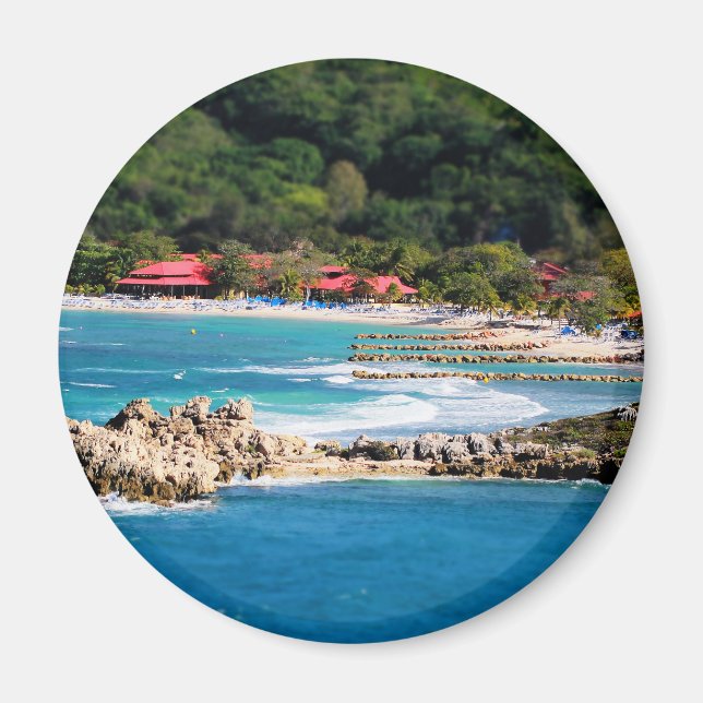 Tranquil Island Paradise Labadee Haiti Magnet (Framsidan)