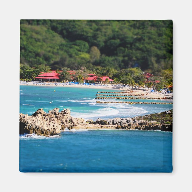 Tranquil Island Paradise Labadee Haiti Magnet (Framsidan)