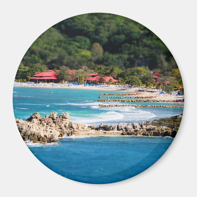 Tranquil Island Paradise Labadee Haiti Magnet (Framsidan)
