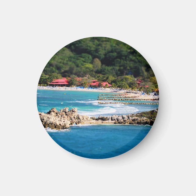 Tranquil Island Paradise Labadee Haiti Magnet (Framsidan)