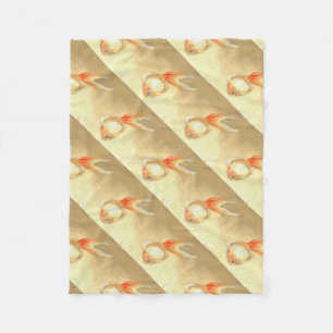 Tranquil Japansk Goldfish Fleecefilt