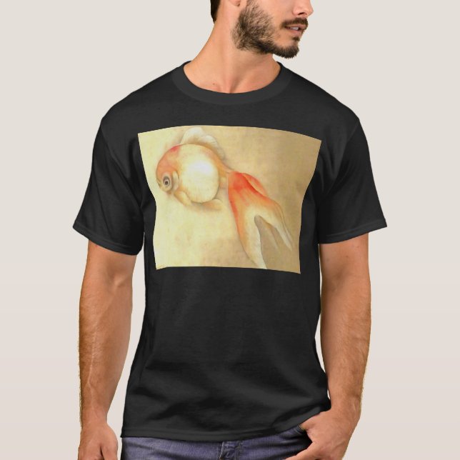 Tranquil Japansk Goldfish Tee Shirt (Framsida)