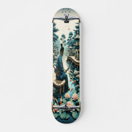 Tranquil Koi Meditation Mini Skateboard Bräda 18,5 Cm
