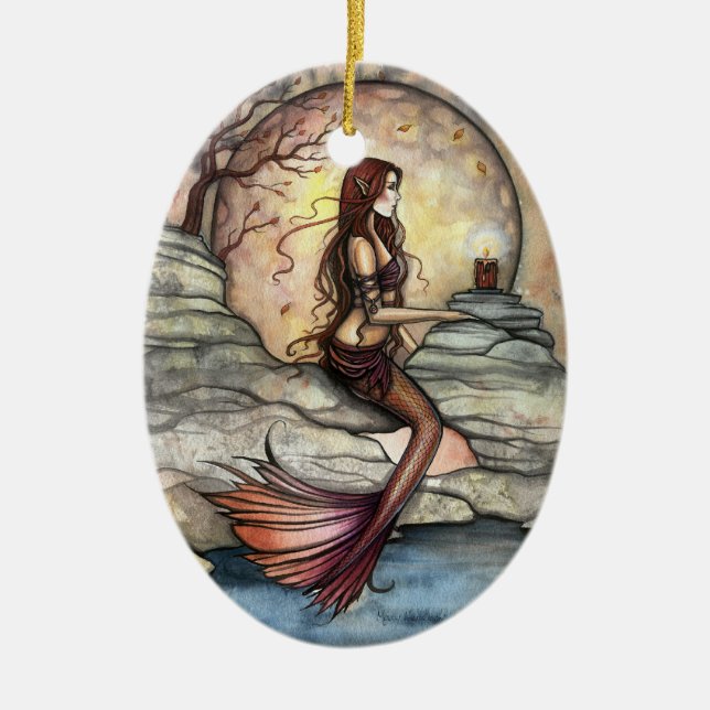 Tranquil Lagoon Sjöjungfru Art Ornament (Framsidan)