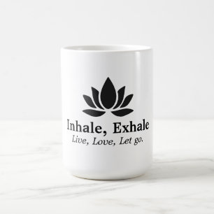 Tranquil Lotus: Inhale, Exhale Inspiration Kaffemugg